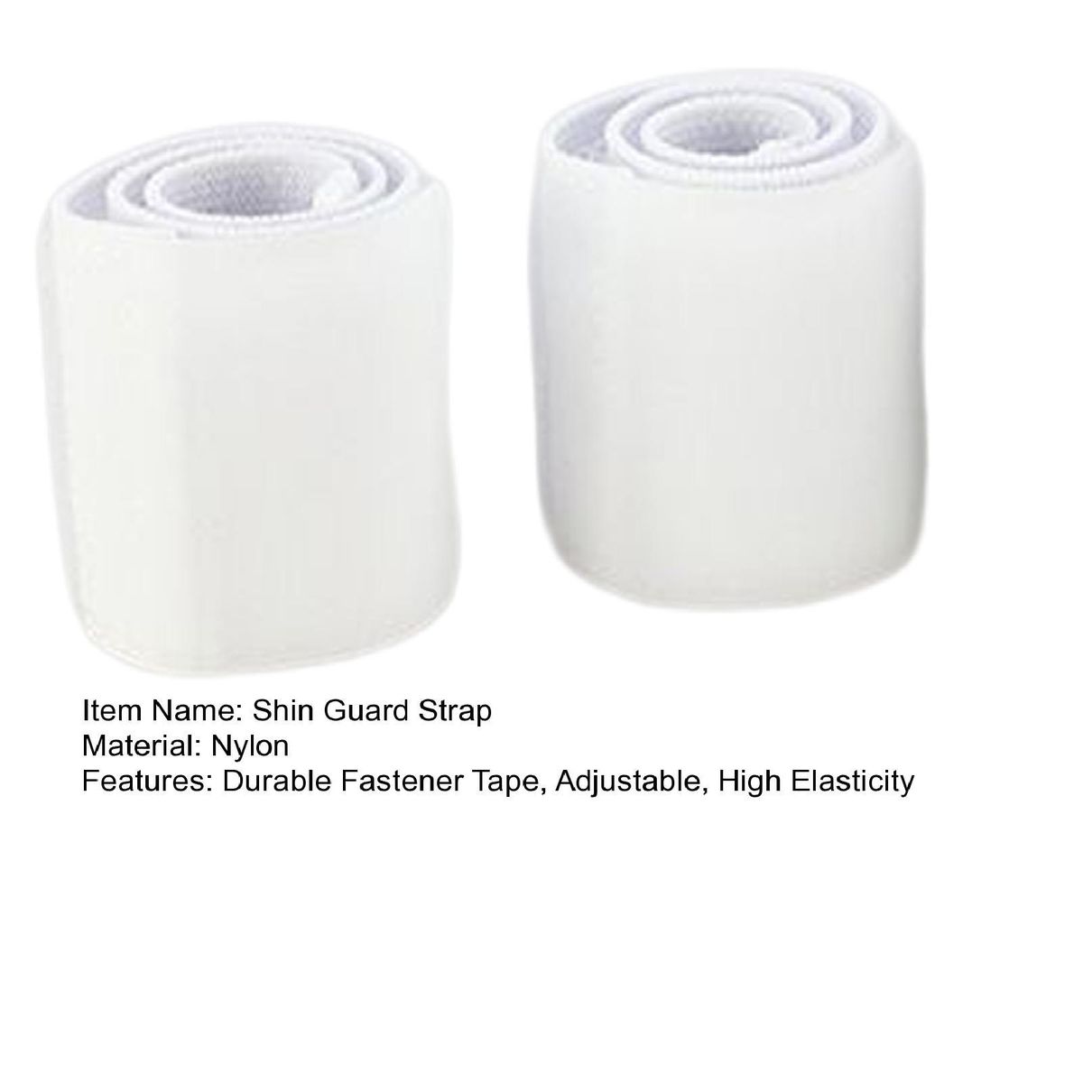 1 Pair Shin Guard Straps Youth Soccer Shin Guard Straps White