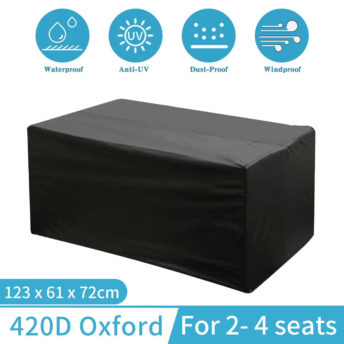 Trestle Table Cover Fitted Black To Fit 4 Foot Market Fair Folding Stall Show
