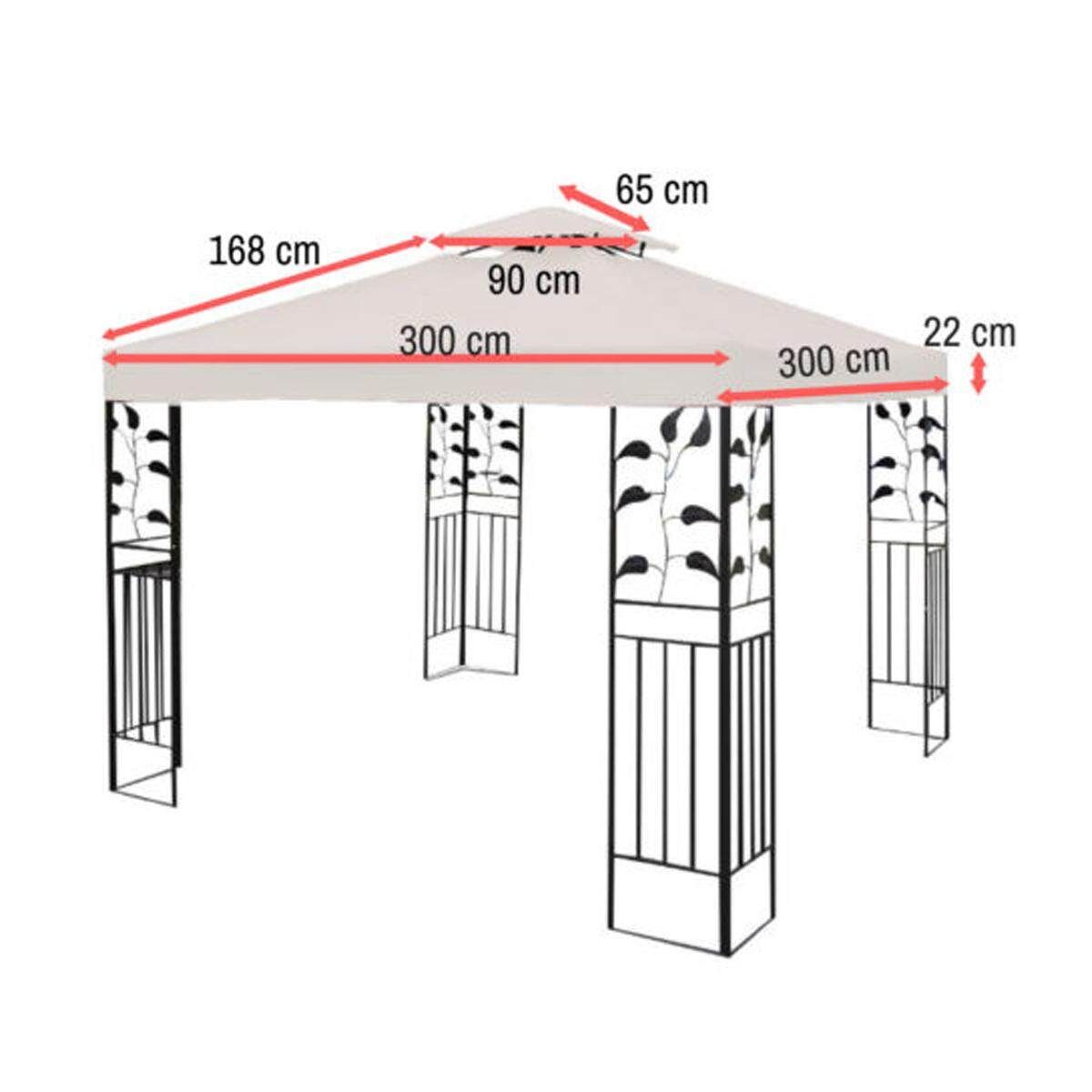 3*3m 300D Tent Canopy Top Roof Replacement Cover Outdoor Waterproof