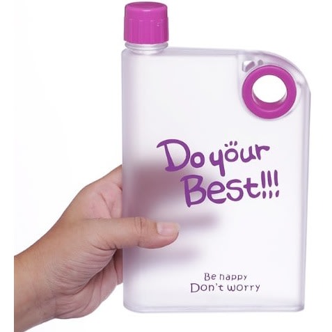 Notebook Frosted Water Bottle