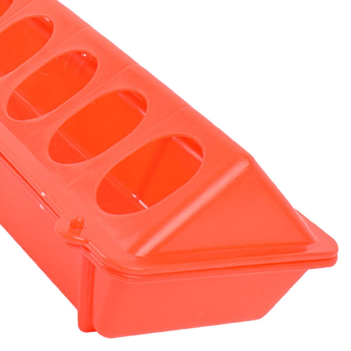 Flip-Top Poultry Feeder Waterer Water Drinker Birds Feeding Trough For