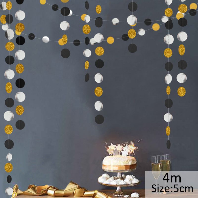 4M 13ft Glitter Paper Banner Happy Birthday Party Decoration First-W0016-17