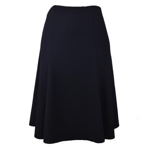 Black Kaleidoscope Textured Full Flippy Skirt