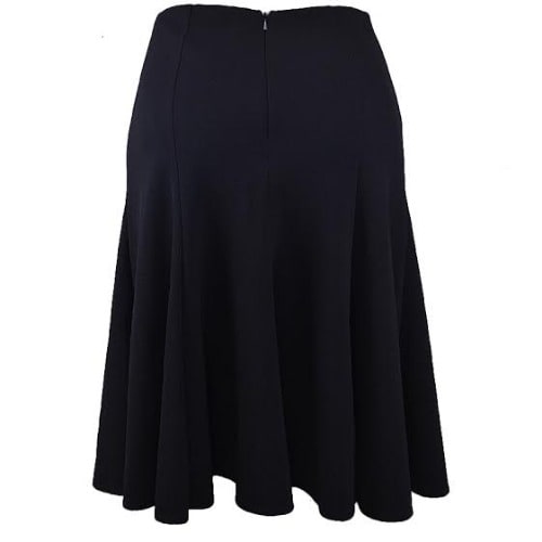 Black Kaleidoscope Textured Full Flippy Skirt