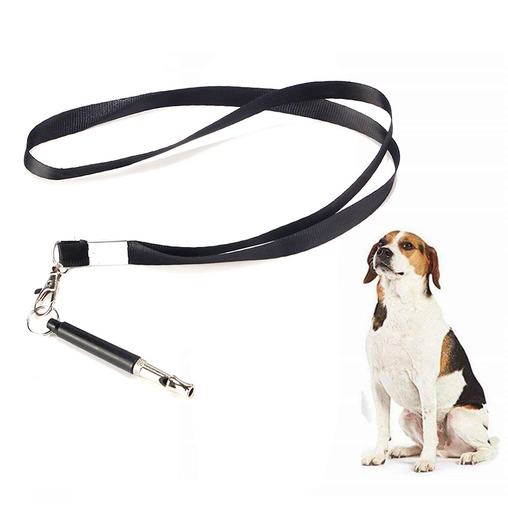 Pet Dog Adjustable Pitch Training Whistle With Lanyard Strap