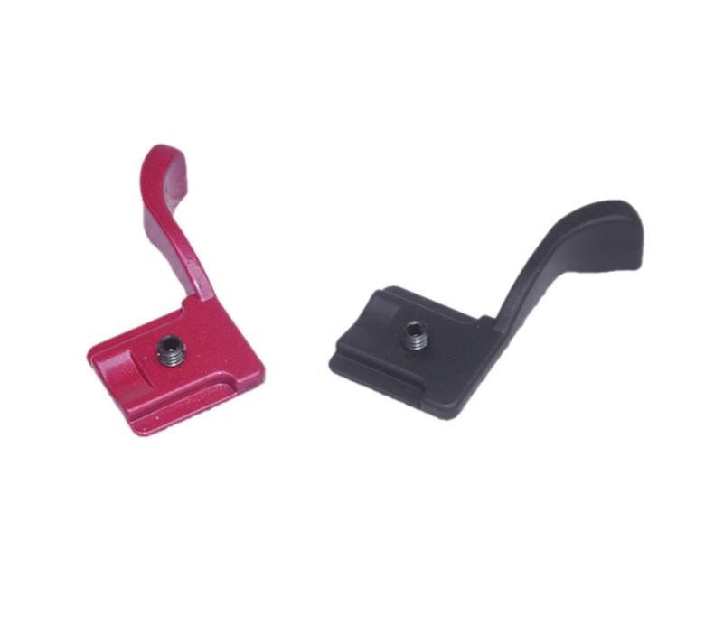 Universal Metal Hot Shoe Adapter Thumb Grip for Camera Canon EOSM Sony NEX Fuji XT10 XT1, 2/Pcs(Red )