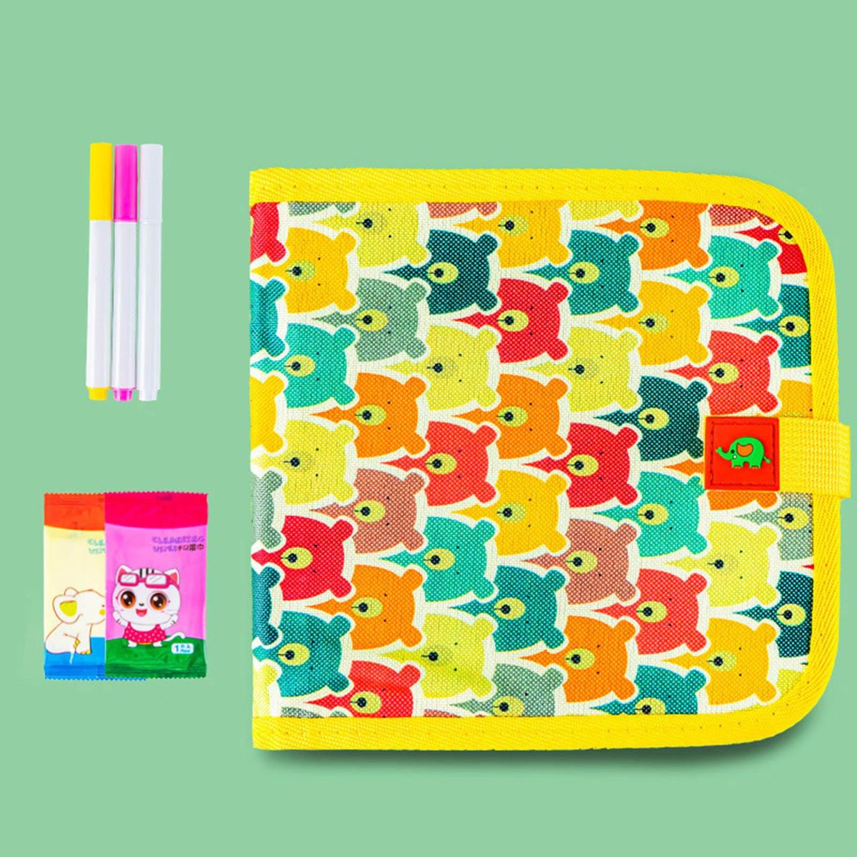 1 Set Board Graffiti Board Book Yellow