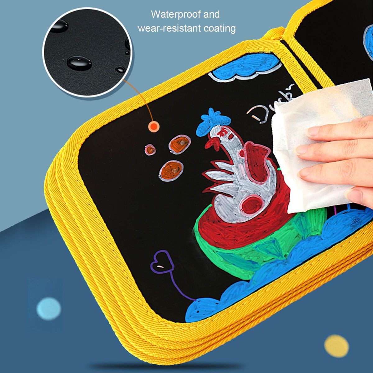1 Set Board Graffiti Board Book Yellow