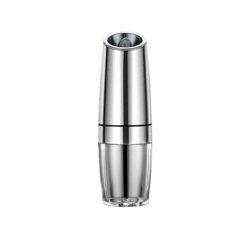 （black）Stainless Steel Electric Black Pepper Mill Automatic Gravity Salt And Pepper Grinder Shaker Kitchen Weed Spice Grinder Tools GRE