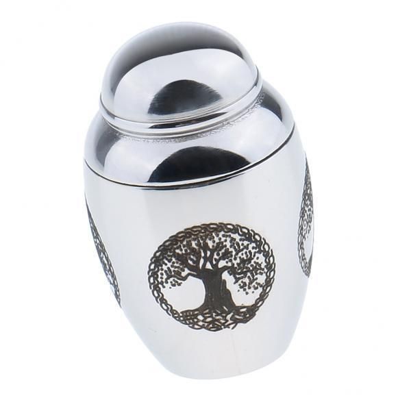 3x Tiny Memorial Keepsake Charms Pendant, Cremation Urns Jar Container