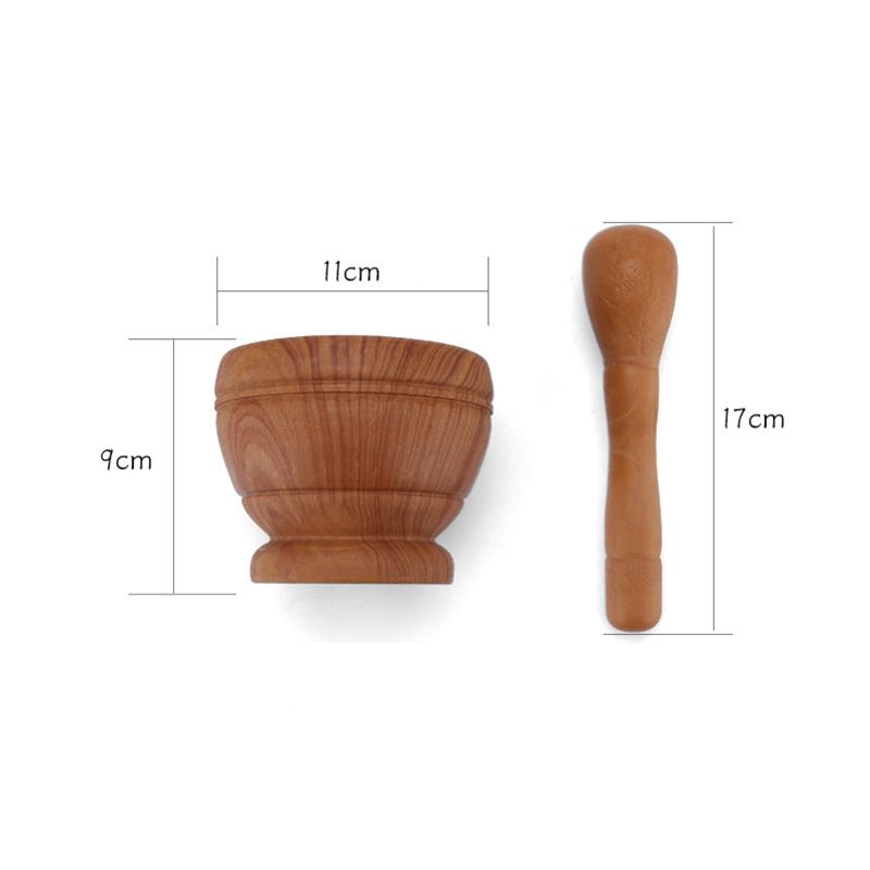 （Wood Grain）Spice Crusher Resin Bowl Mortar Pestle Spice Pepper Crusher Herbs Grinder Garlic Mixing Press Grinders Weed Bowls Kitchen Tools GRE