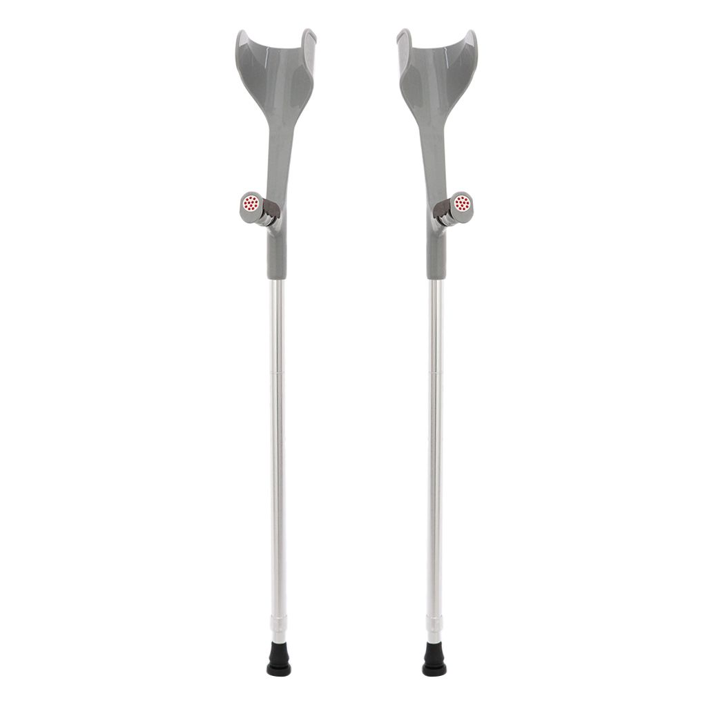2pcs Adjustable Forearm Elbow Underarm Crutch Walking Legs