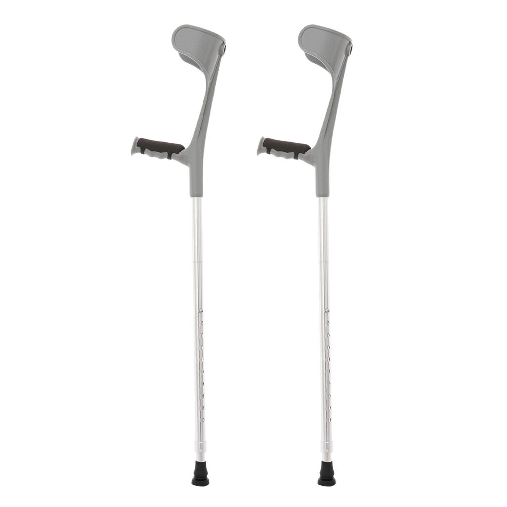 2pcs Adjustable Forearm Elbow Underarm Crutch Walking Legs