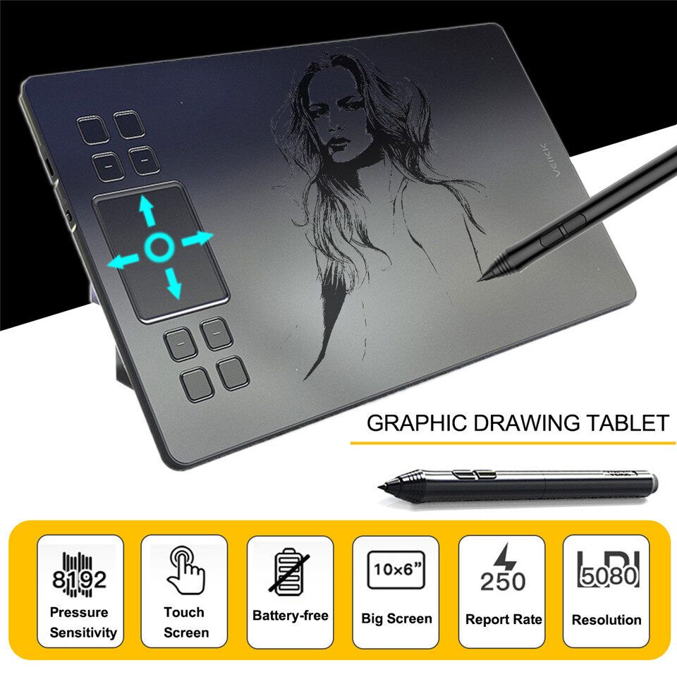 VEIKK A50 10 Inch Art Digital Graphic Drawing Tablet With Passive Pen