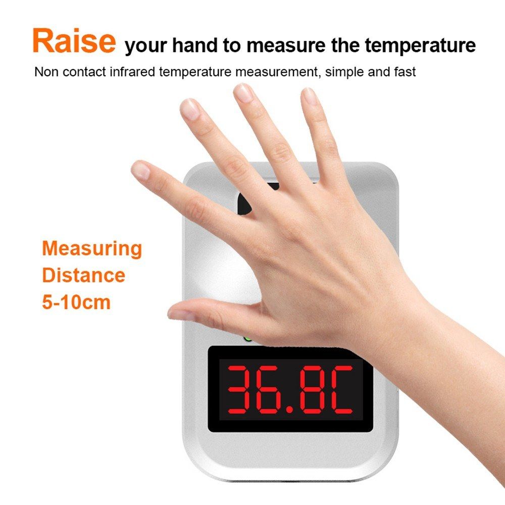 Wall-mounted Infrared Thermometer With 3 Colors Indicator