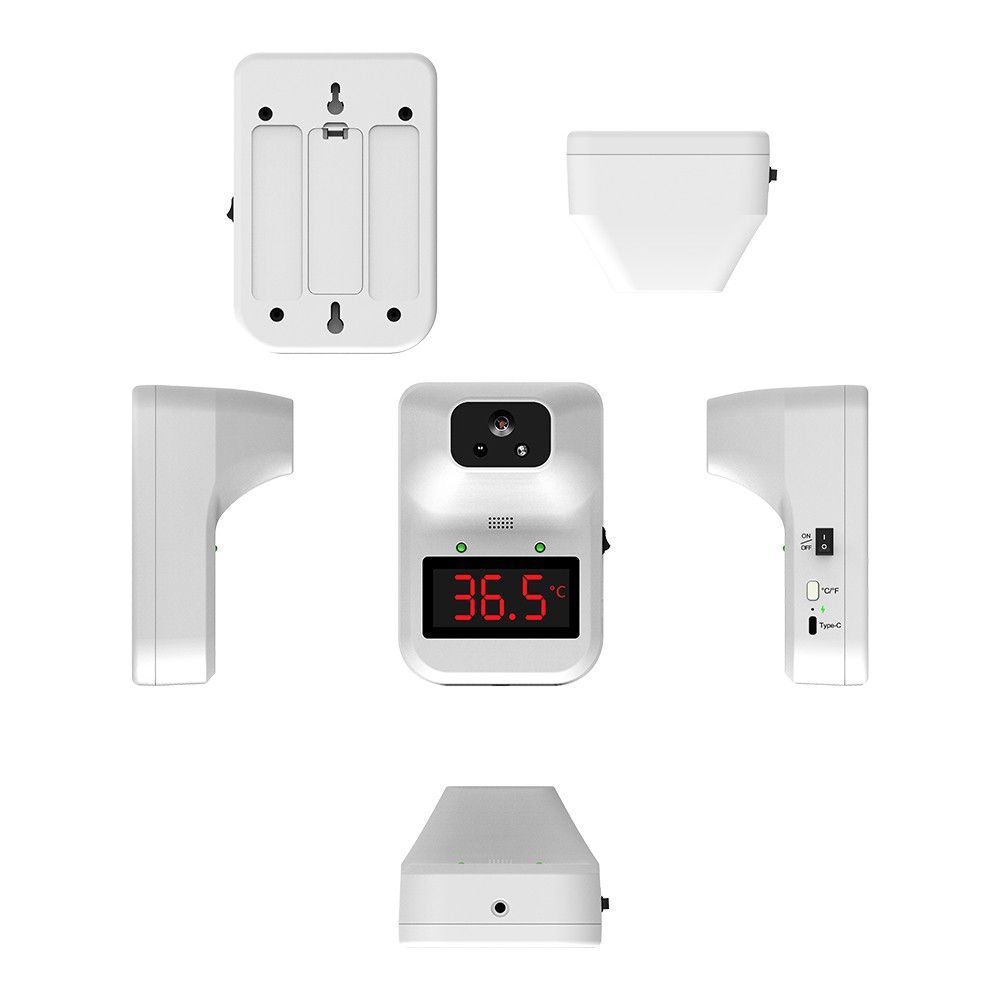 Wall-mounted Infrared Thermometer With 3 Colors Indicator