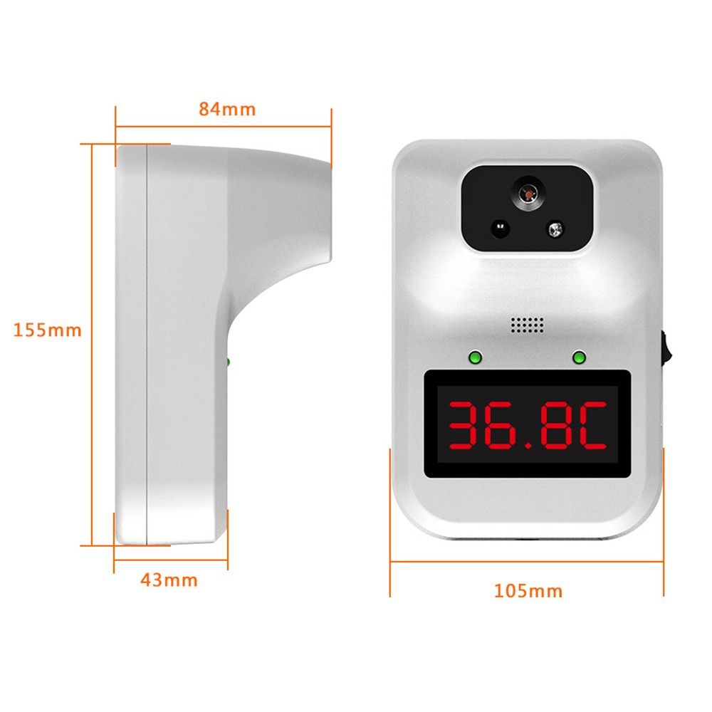 Wall-mounted Infrared Thermometer With 3 Colors Indicator