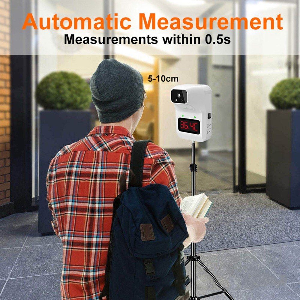 Wall-mounted Infrared Thermometer With 3 Colors Indicator