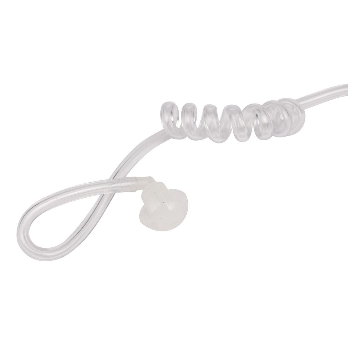 Surveillance Security Clear Coiled Acoustic Air Tube Earpiece PTT for iPhone Samsung Huawei HTC LG Sony Mobile Phone