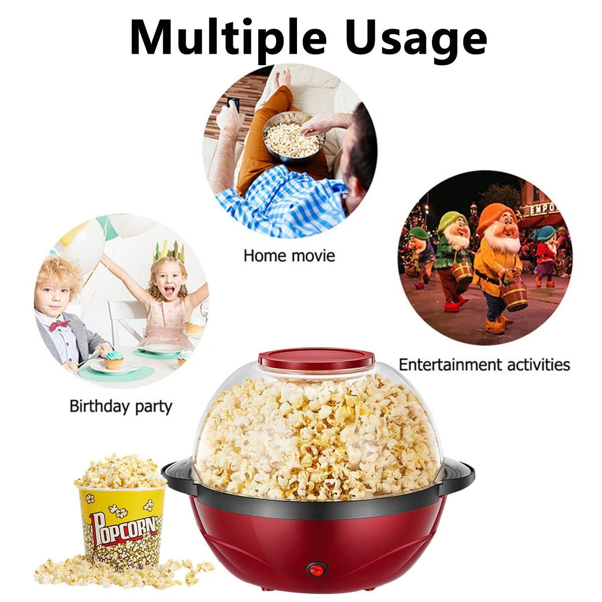 New Sokany 3.6L Popcorn Maker/Popper Machine- 850W