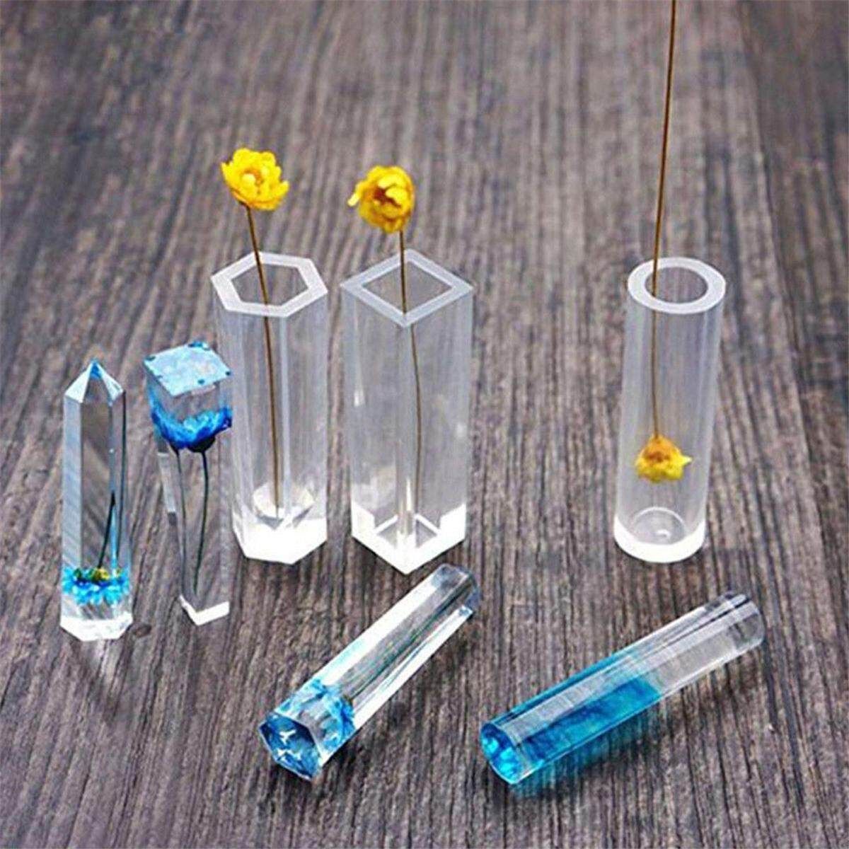 128Pcs Resin Casting Molds Jewelry Making Silicone Mould Metal Pendant Craft Kit