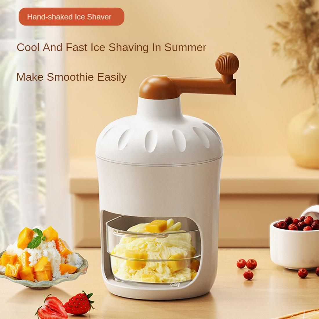 Hand-operate Ice Shaving Machine and Ice Block Mold Set