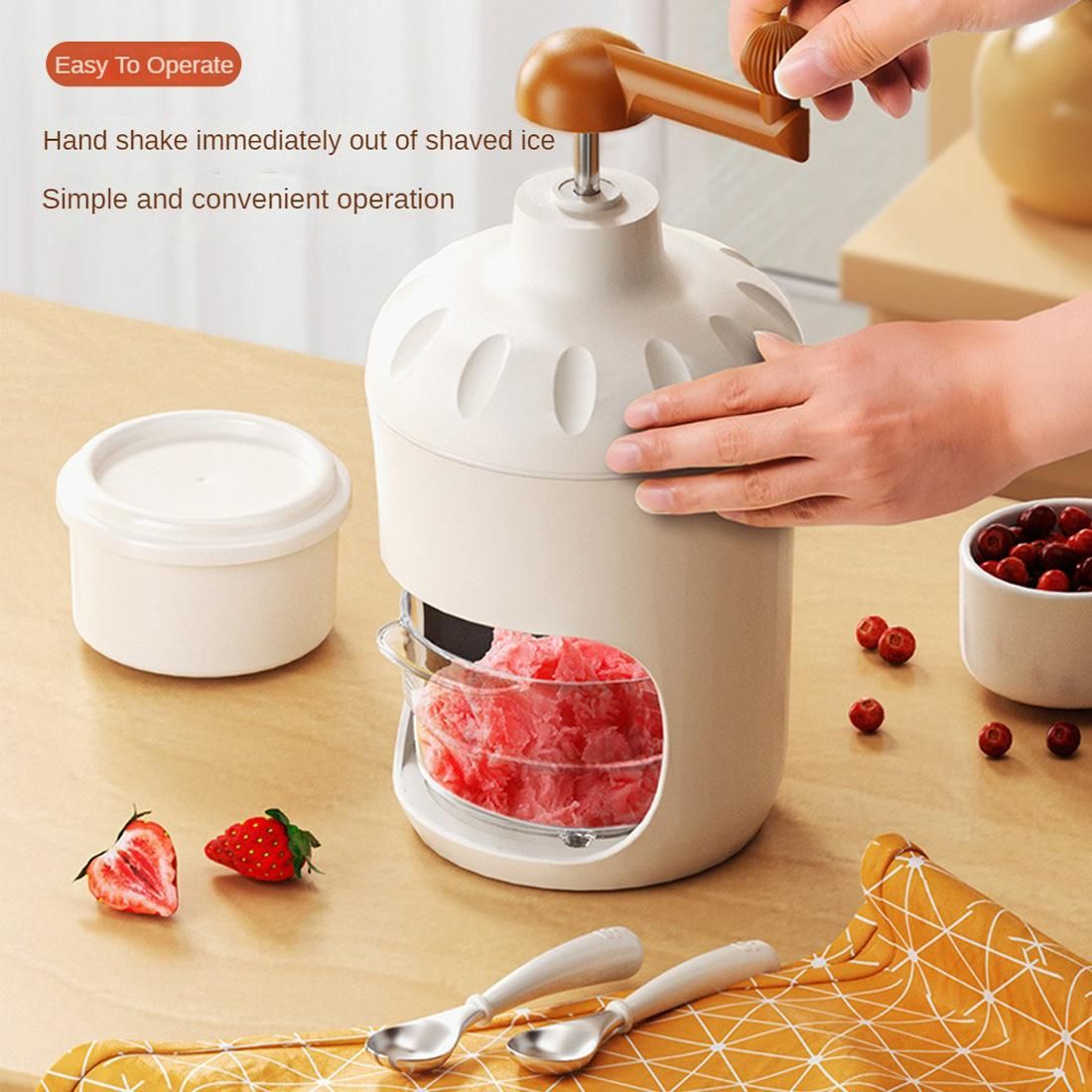 Hand-operate Ice Shaving Machine and Ice Block Mold Set