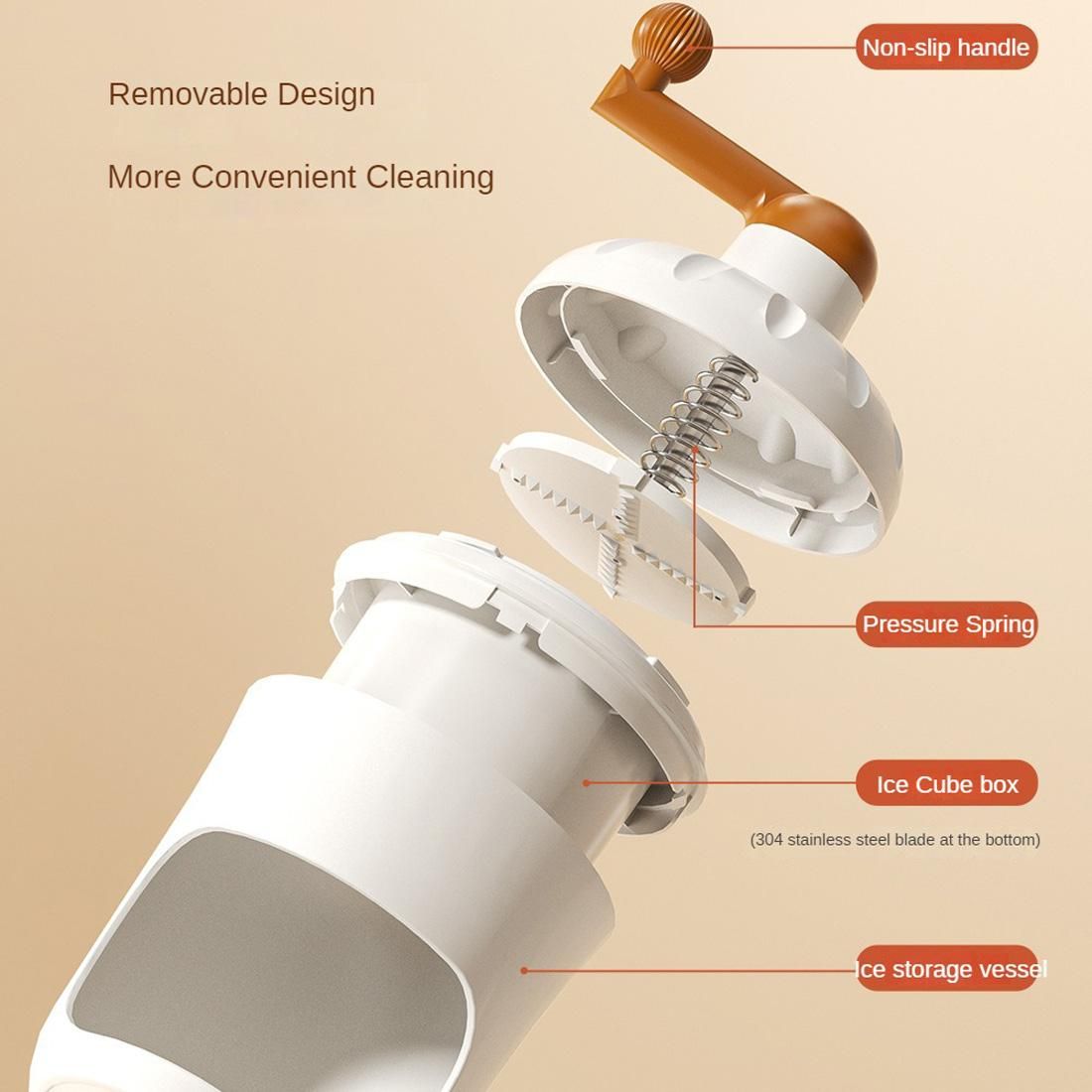 Hand-operate Ice Shaving Machine and Ice Block Mold Set