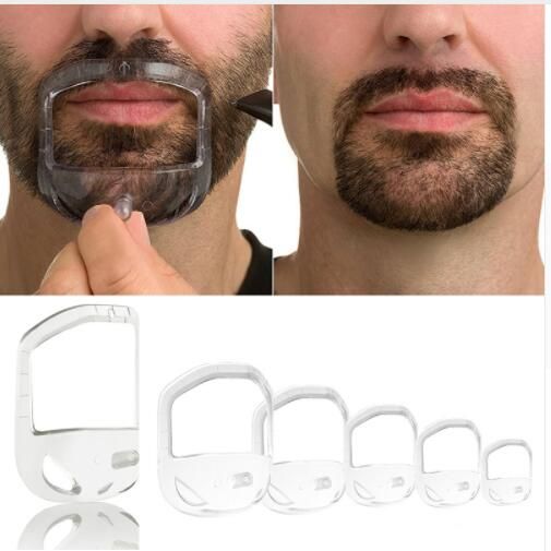 2018 Beard Shaping Tool Template Double Sided Beard Comb New Hot Sale Shaving & Hair Removal Razor Tool For Men Free Ship(5pcs Blue) KARAMI