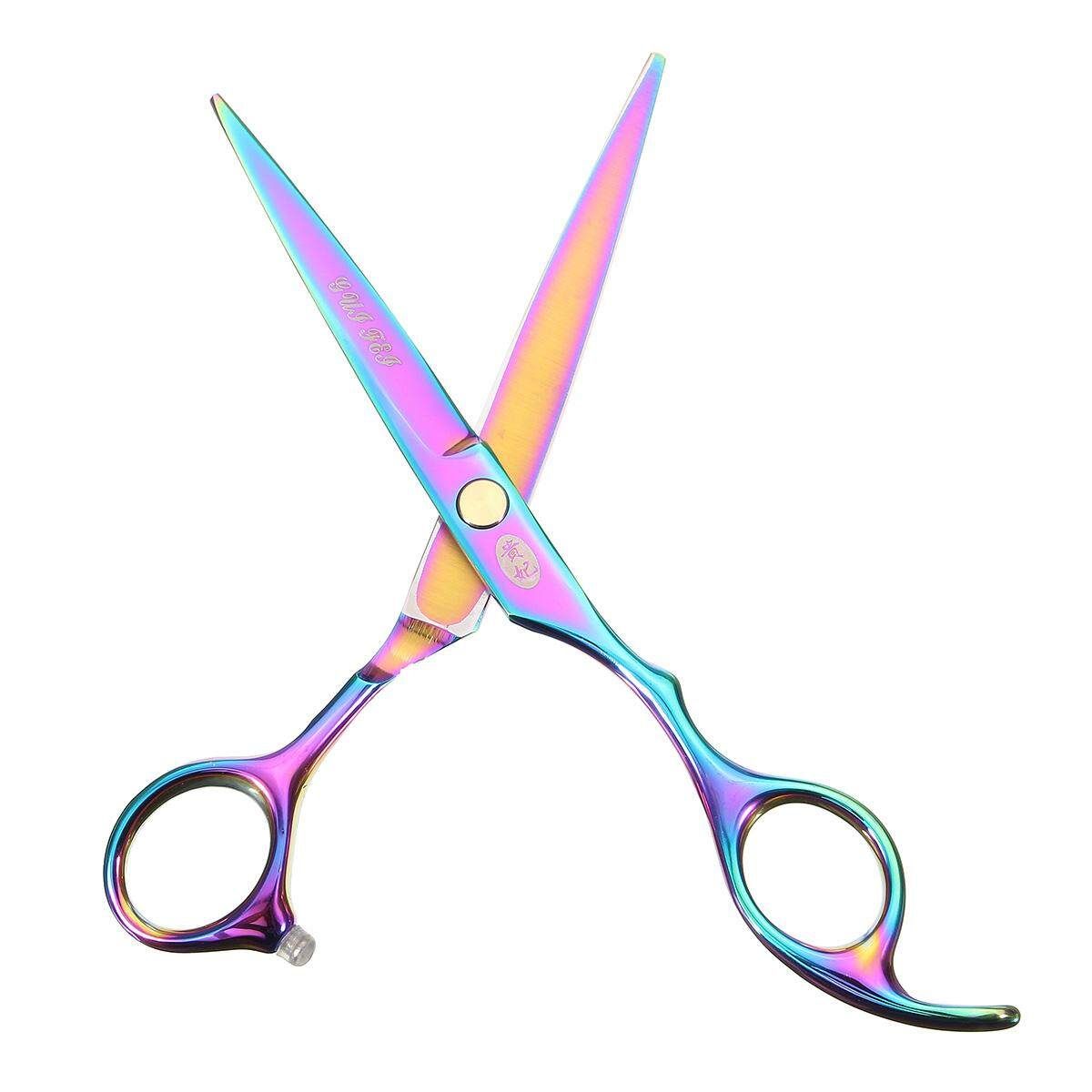 7'' Pet Dog Cat Hairstyle Grooming Scissors Curved Thinning Shears Scissor Cutting Scissor