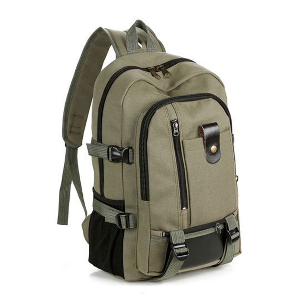 Portable Backpack For Men Travel Daypack Canvas Large