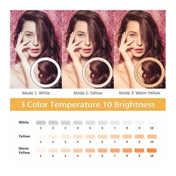 10Inch LED Ring Light Professional Camera Tripod Mobile Phone Stand Studio Live Portable.