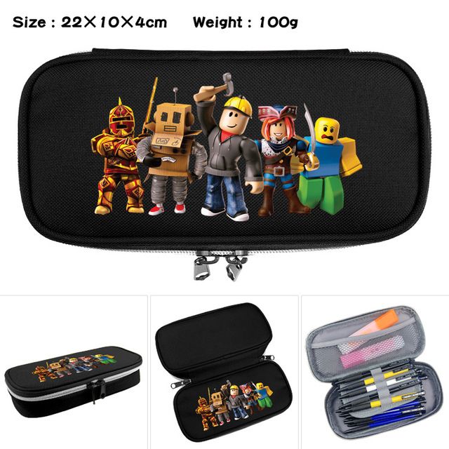 Cute Robloxing Canvas Pencil Case High Capacity Pe