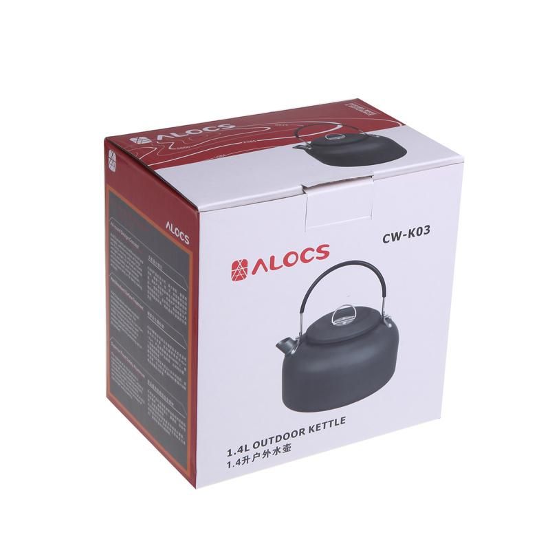 Alocs CW-K03 Outdoor Kettle Camping Picnic Water Teapot Coffee Pot 1.4L Aluminum