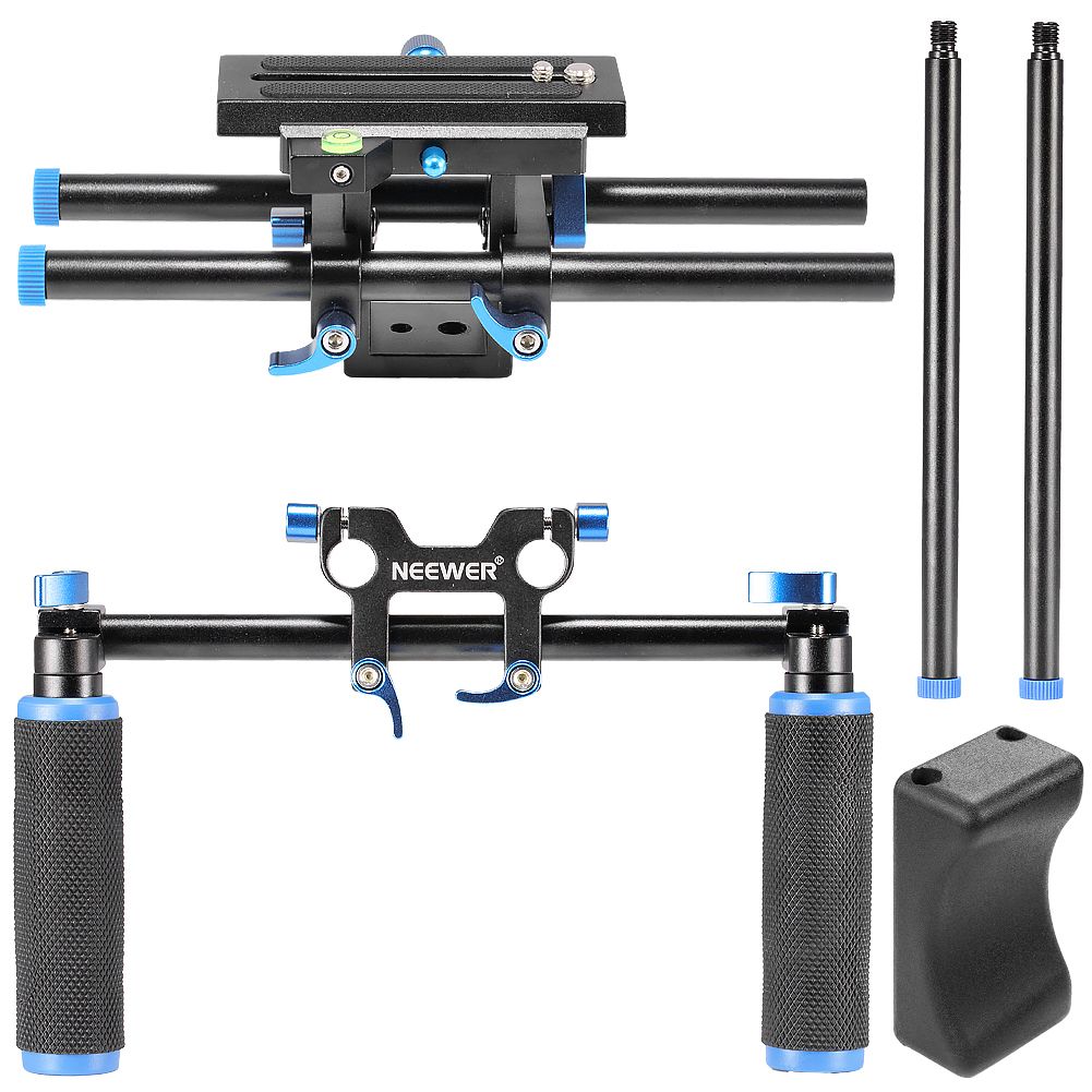 Neewer® Portable Filmmaker System With Camera/Camcorder Mount Slider, Soft Rubber Shoulder Pad And Dual-Hand Handgrip For All DSLR Video Cameras And DV Camcorders