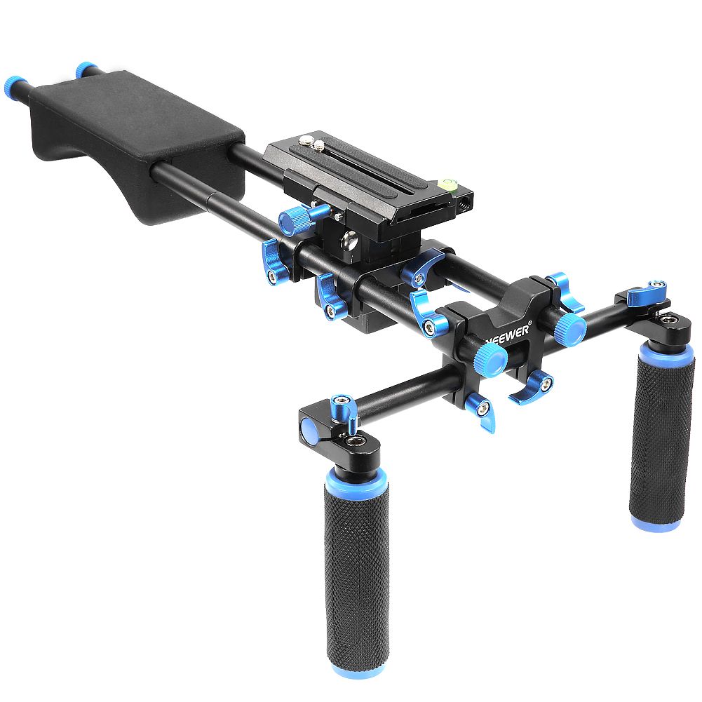 Neewer® Portable Filmmaker System With Camera/Camcorder Mount Slider, Soft Rubber Shoulder Pad And Dual-Hand Handgrip For All DSLR Video Cameras And DV Camcorders