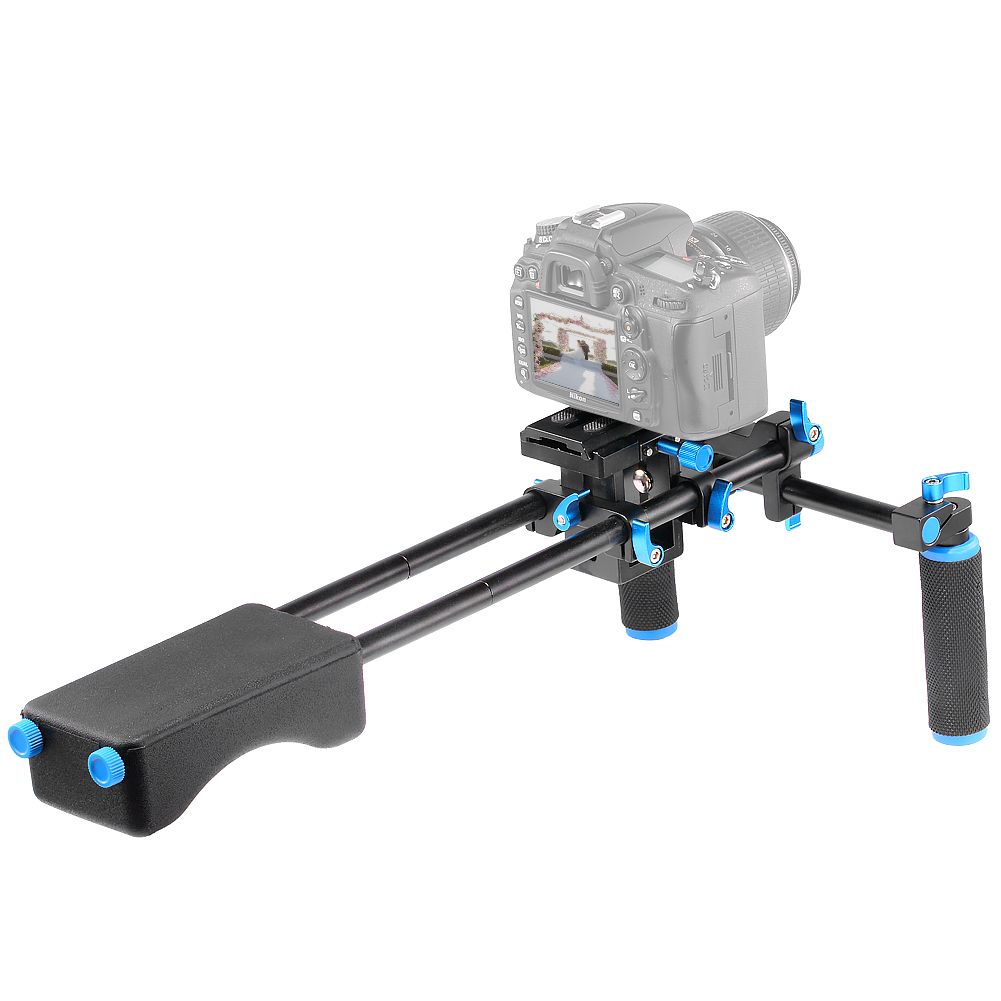 Neewer® Portable Filmmaker System With Camera/Camcorder Mount Slider, Soft Rubber Shoulder Pad And Dual-Hand Handgrip For All DSLR Video Cameras And DV Camcorders