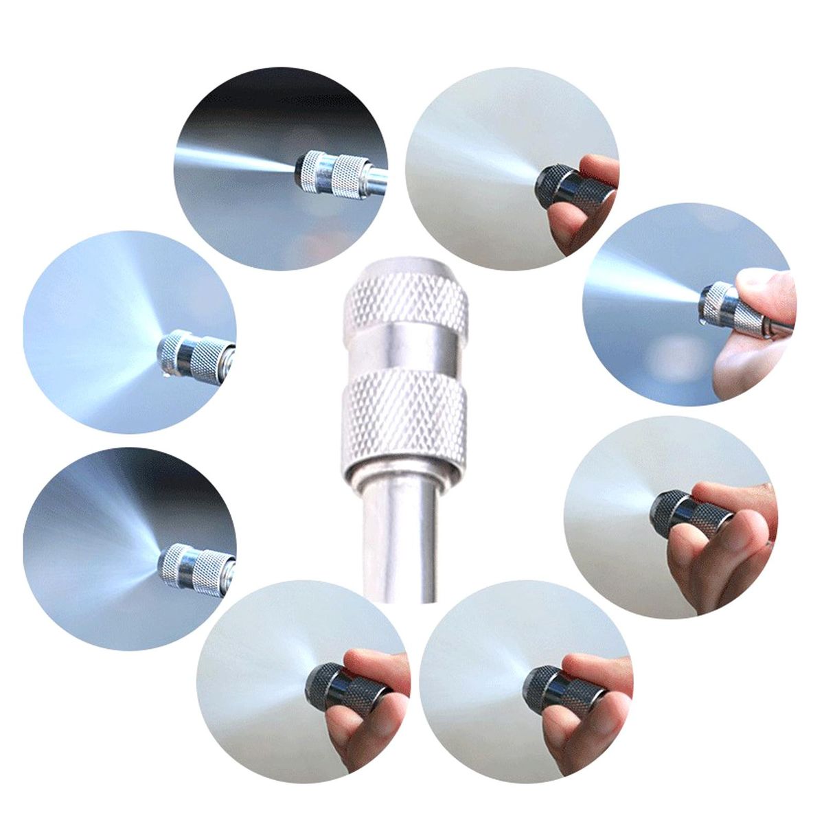 Stainless Steel Long Rod Cleaning Rod Atomizing Wax Water Rod Foam Cleaning Rod Detachable Long And Short Cleaning Rod High Pressure Washer Washing Wand