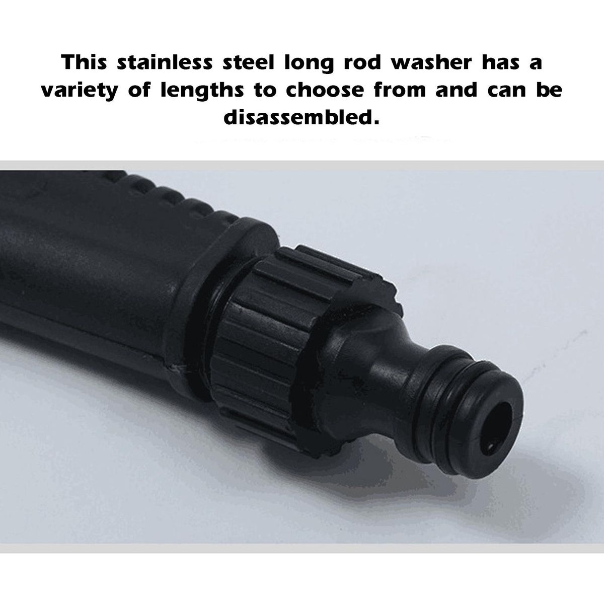 Stainless Steel Long Rod Cleaning Rod Atomizing Wax Water Rod Foam Cleaning Rod Detachable Long And Short Cleaning Rod High Pressure Washer Washing Wand