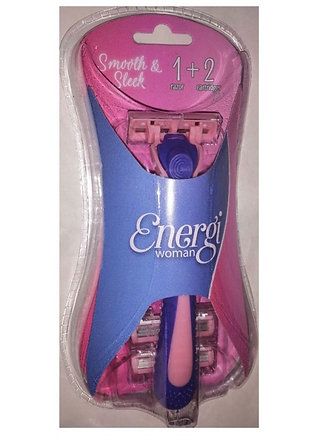 Smooth & Sleek Ladies Triple Blade Razor, Pink- Energi
