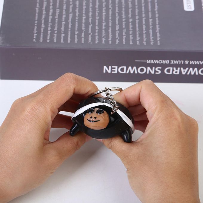 Fidget Sensory  Ball Pressure Stress Reliever Black With Ring