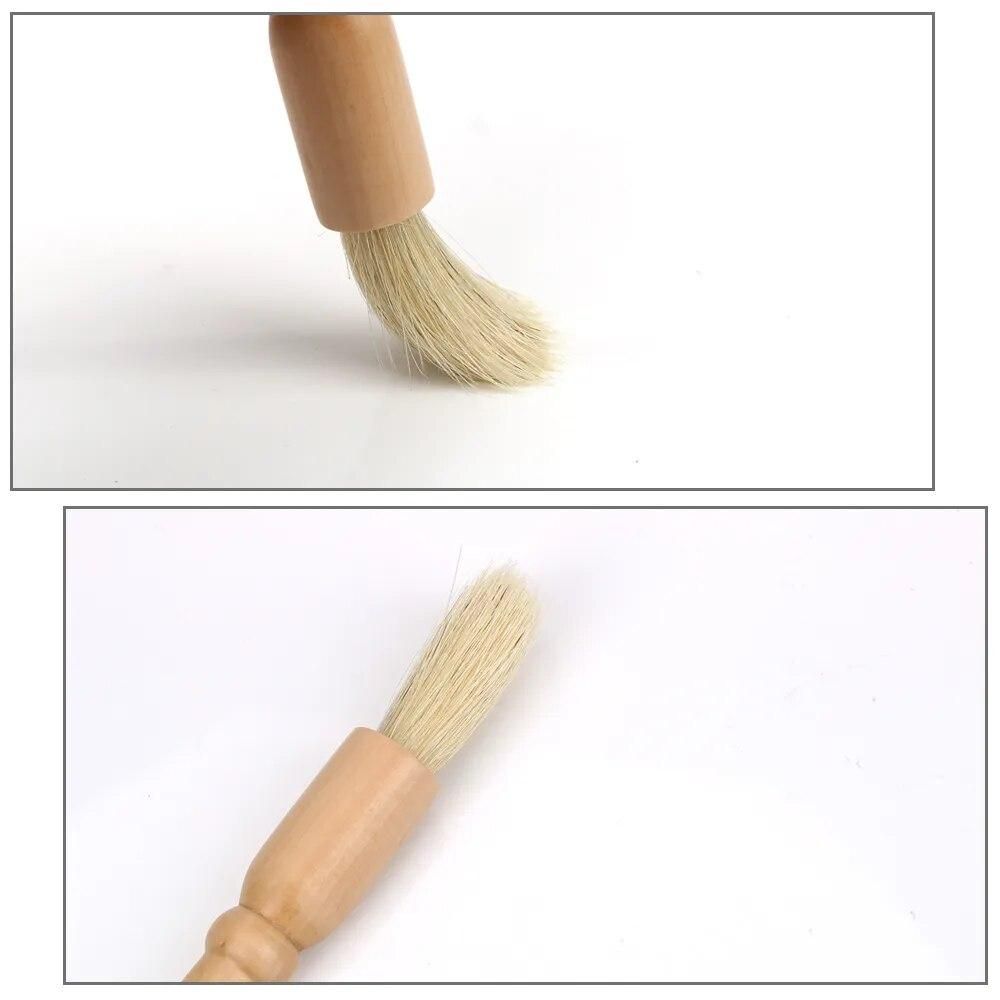 Kitchen Tools Wood Handle & Natural Bristles Coffee Machine Brush Machine Group Head Cleaning Coffee Grinder Brushes