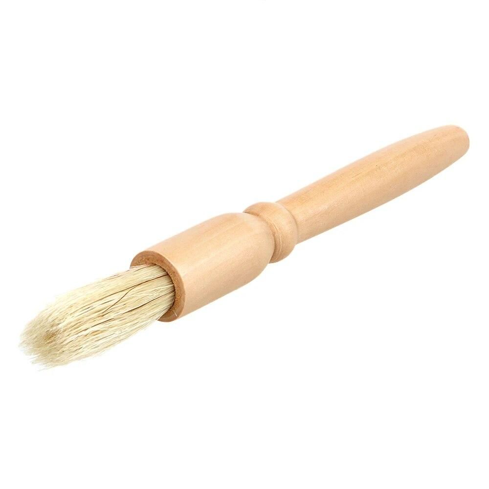 Kitchen Tools Wood Handle & Natural Bristles Coffee Machine Brush Machine Group Head Cleaning Coffee Grinder Brushes