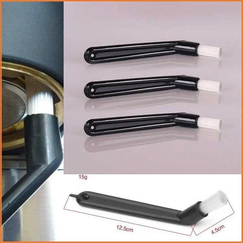 Coffee Machine Cleaning Brush Plastic Handle Nylon Bristle Filter Net Cleaner Coffee Machine Brush