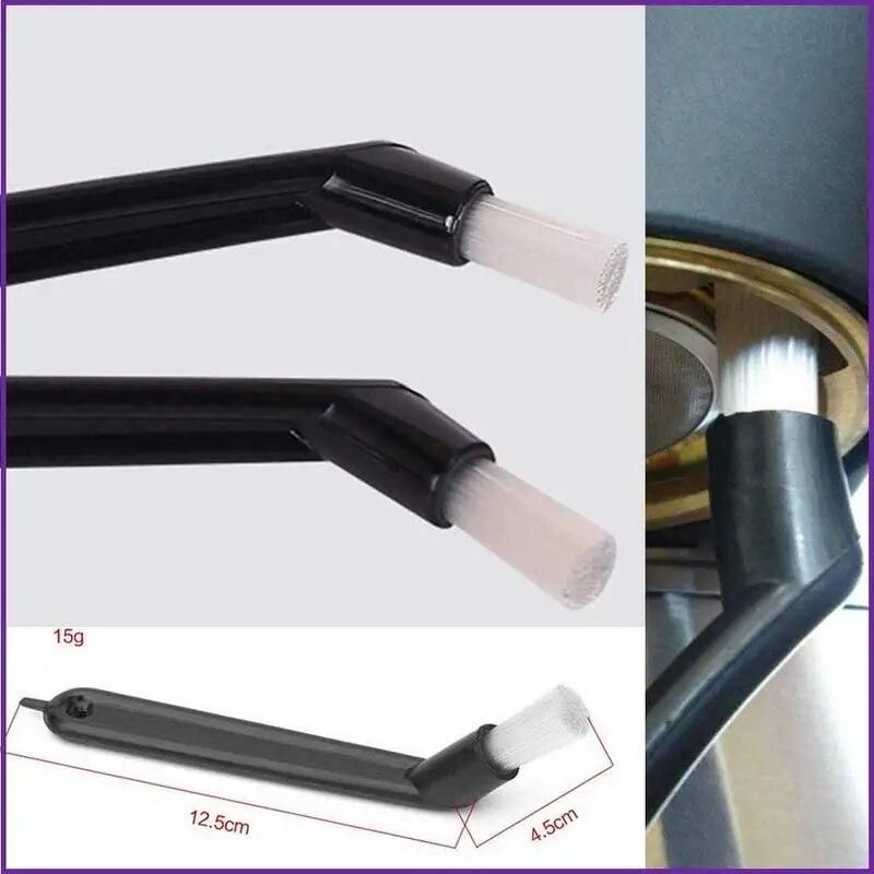 Coffee Machine Cleaning Brush Plastic Handle Nylon Bristle Filter Net Cleaner Coffee Machine Brush