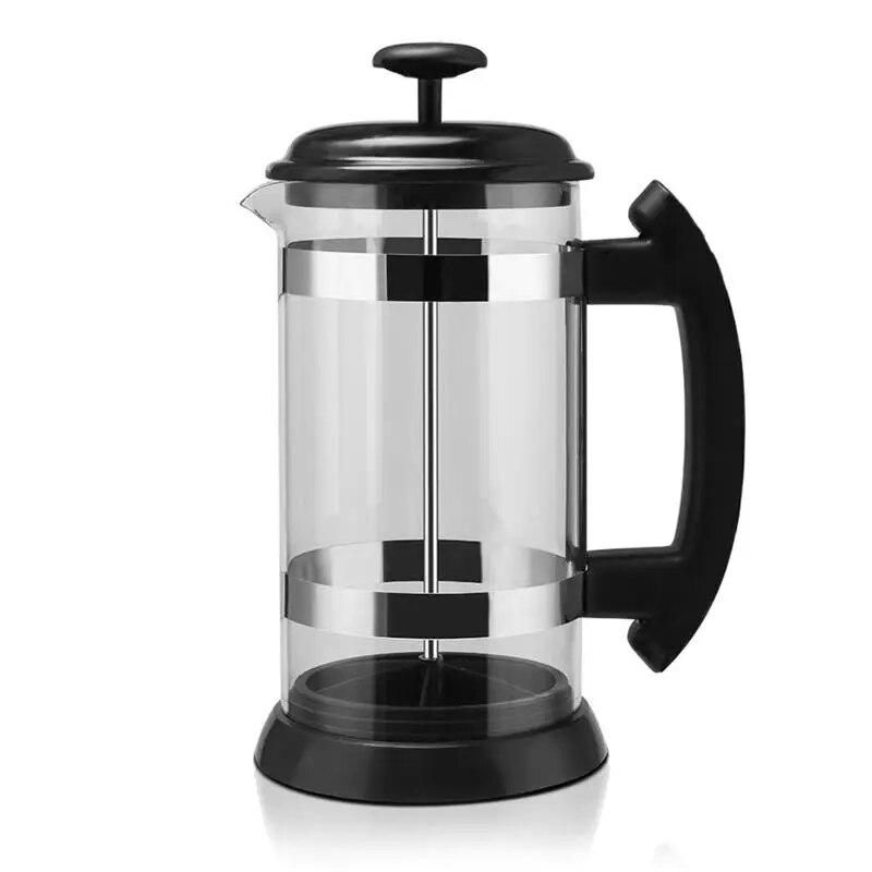 1000ml Portable Manual French Presses Pot Coffee Maker Filter Pot Household Coffee Machine Coffee Pot Percolator Tool