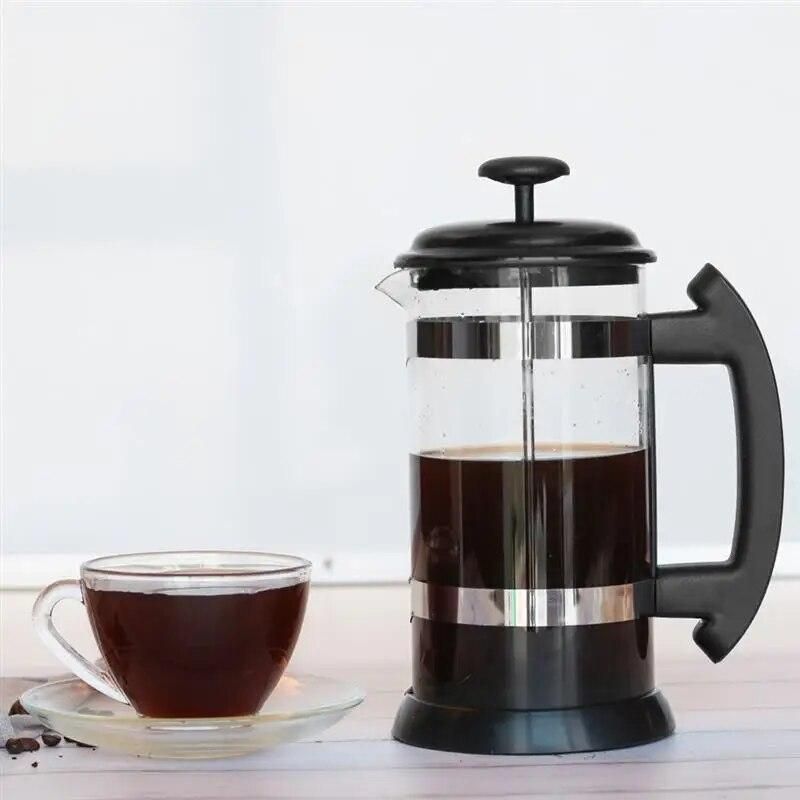 1000ml Portable Manual French Presses Pot Coffee Maker Filter Pot Household Coffee Machine Coffee Pot Percolator Tool