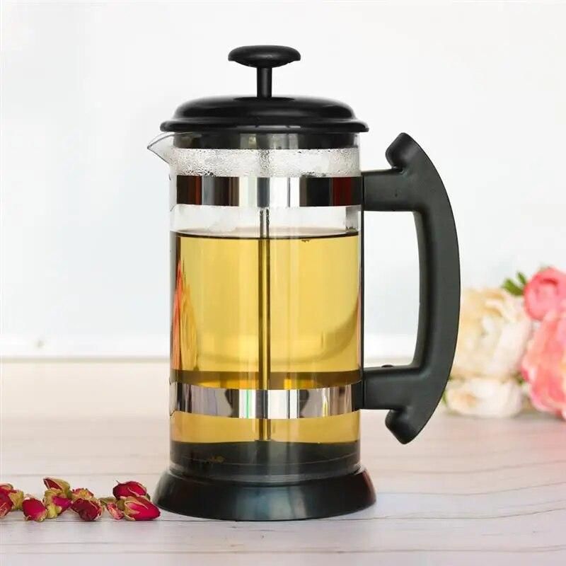 1000ml Portable Manual French Presses Pot Coffee Maker Filter Pot Household Coffee Machine Coffee Pot Percolator Tool