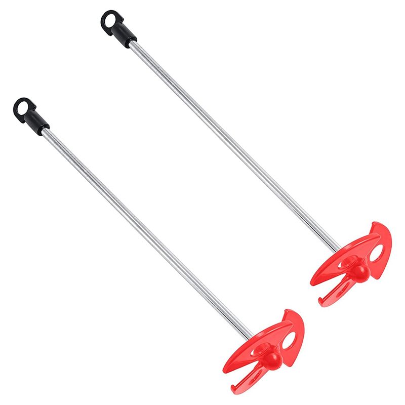Epoxy Resin  Mud Power Drill Tool for Mixing Quarts and Gallons 10 Inch Long 1/4 Inch Round Drill Shaft 2.5 Inch Paddles