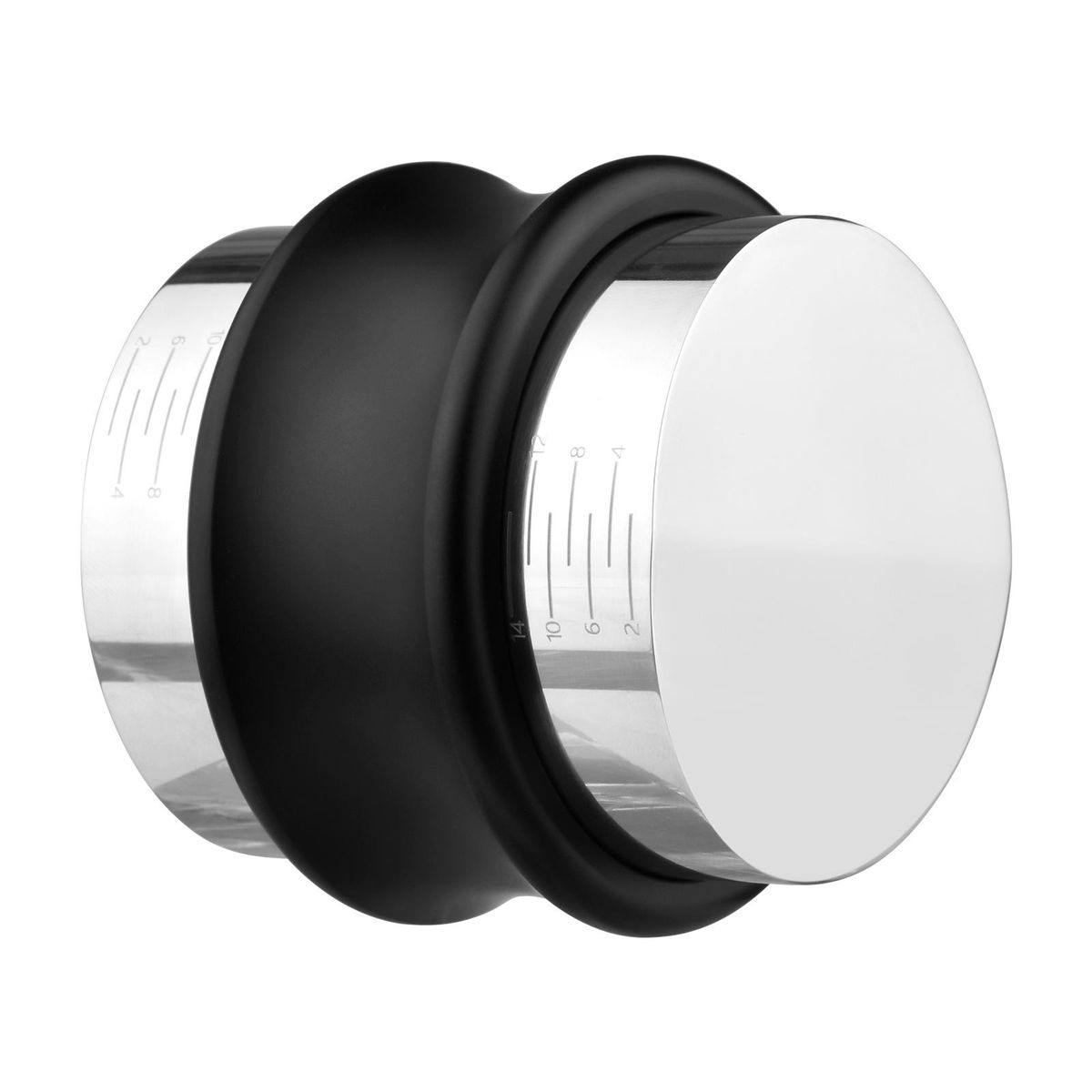 58mm 2-in-1 Coffee Distributor and Tamper Stainless Steel Dual Head Coffee Leveler with Adjustable Depth Espresso Hand Tamper